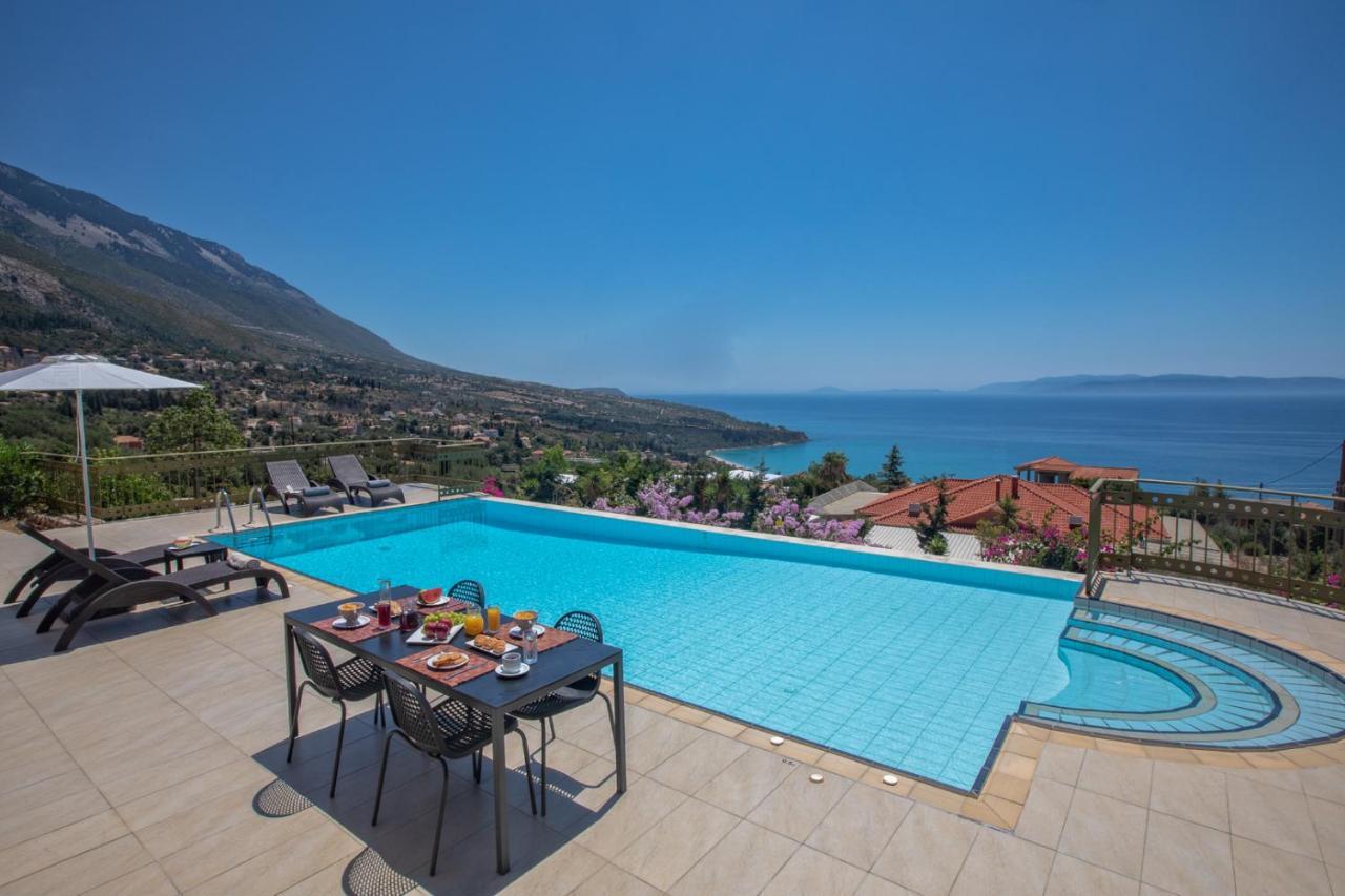 Lourdas Beach View Villa Vlachata Extérieur photo