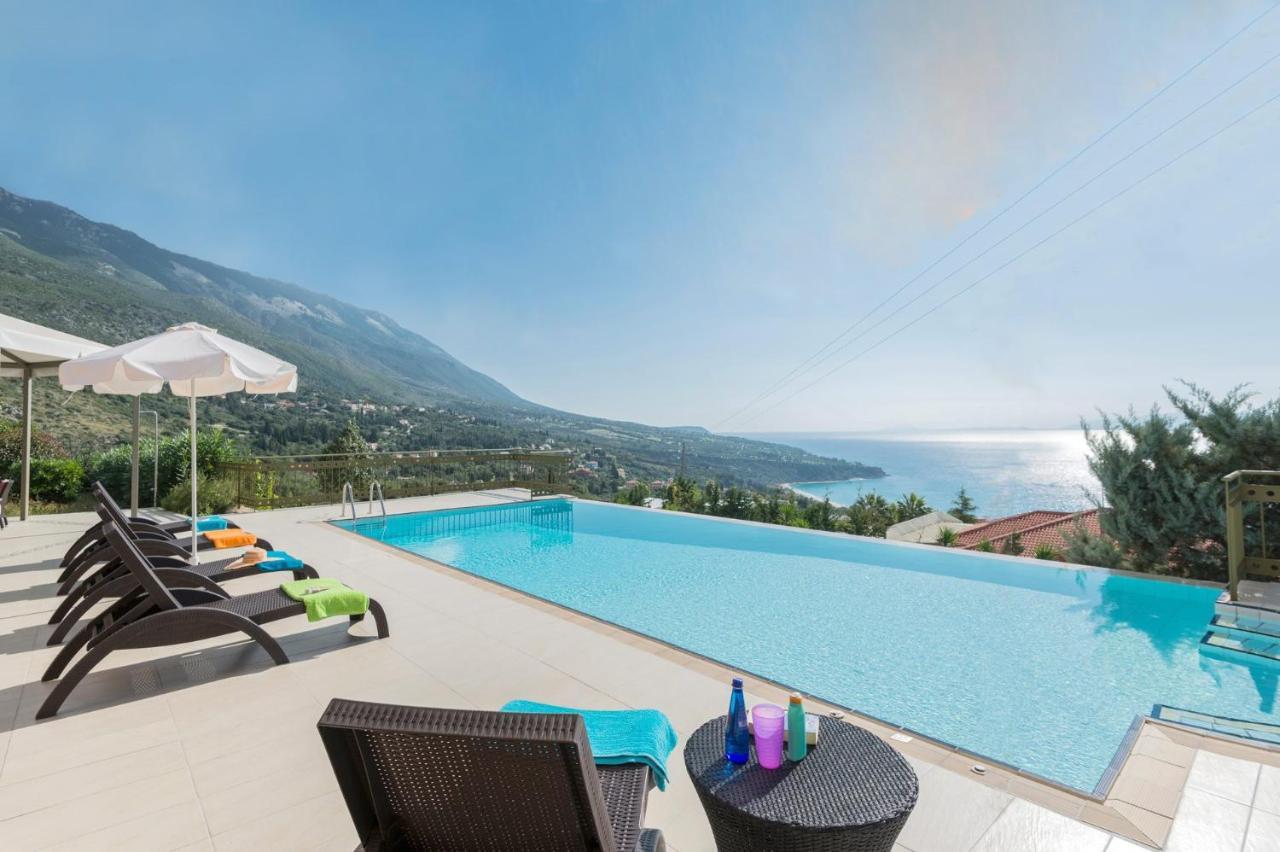 Lourdas Beach View Villa Vlachata Extérieur photo