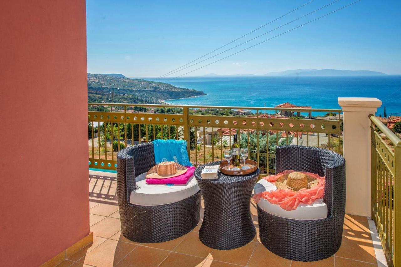 Lourdas Beach View Villa Vlachata Extérieur photo